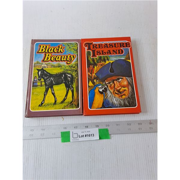 Treasure Island & Black Beauty Books- Hardcover- 5.5" x 8"