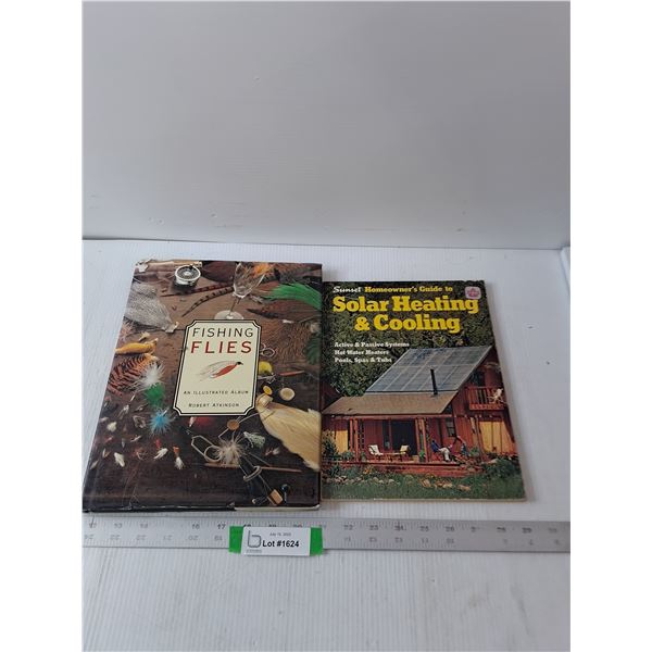 Fishing Flies And Solar Heating And Cooling Book- One Hardcover