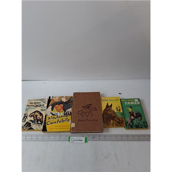 Variety Of Books- Two Against The North, Nodame Cantabile, Doctor Paracelsus, Wild Horse Tamer