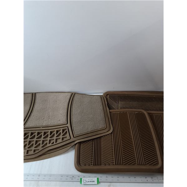 (6) Brown Color Car Floor Mats
