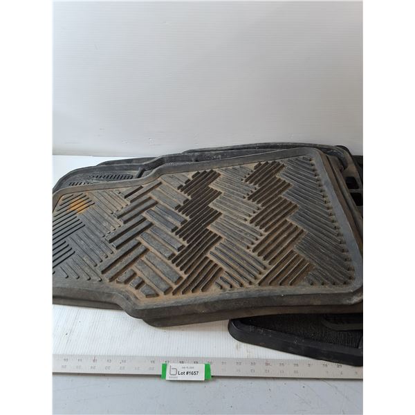 (7) Black Car Floor Mats