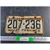 Image 1 : 1959 Saskatchewan Car Plate