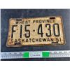 Image 1 : 1951 Saskatchewan License Plate