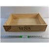 Image 1 : Sena Wooden Crate 21" x 14" x 4"