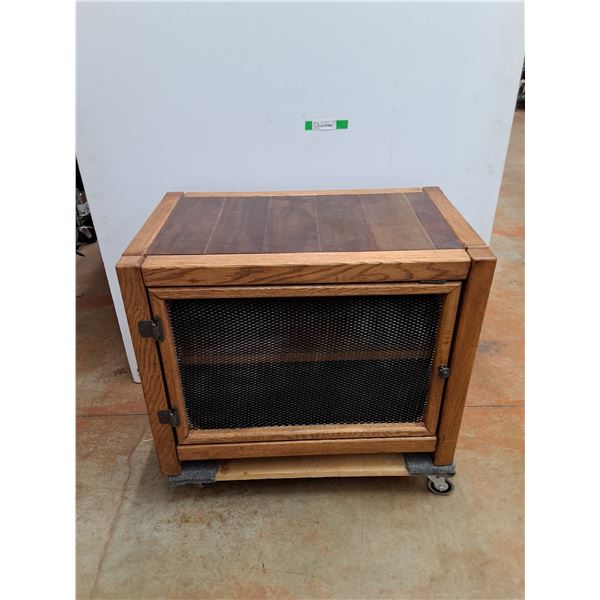 *Homemade Solid Wood Cabinet 30" x 18" x 24", CANNOT SHIP, *Dolly IS NOT INCLUDED*