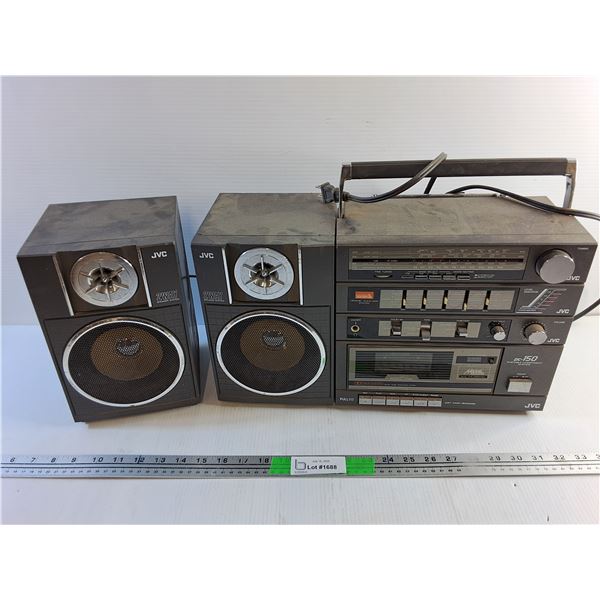 JVC Portable Stereo System - As Is  -  PICK UP