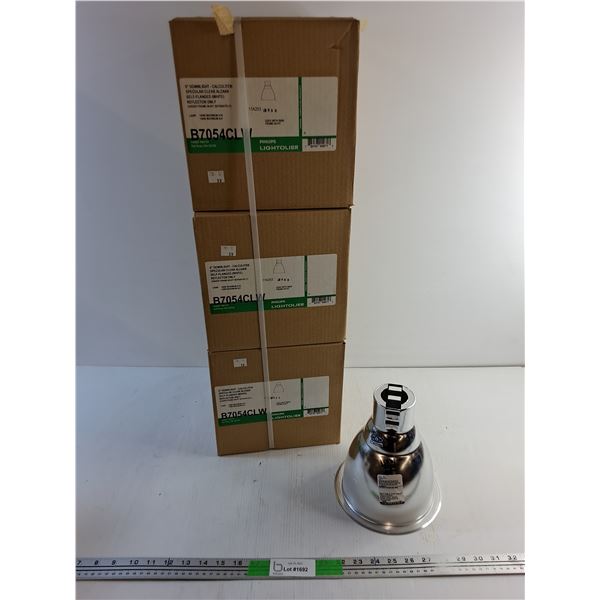 (3) Philips  6" Downlight - Calculite  Lightolier Reflectors - New