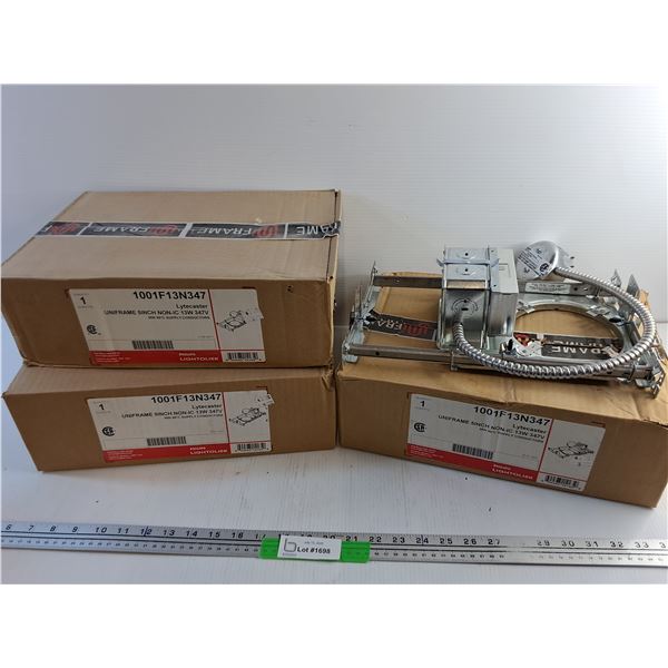 (3) Philips Uniframe 5" Non IC 13W 347V