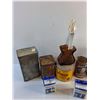 Image 2 : Various Vintage Tins, Walker Tips, Ink Bottles and Avon Perfume Bottles  -  PICK UP