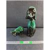 Image 1 : Blue Mountain Pottery Bear and Puppy Decor - Chipped