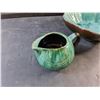 Image 3 : Blue Mountain Pottery Bowl and Cream & Sugar Set - Chipped
