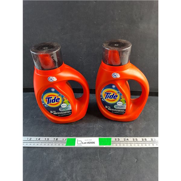 (2) New Jugs of Tide Sport Laundry Detergent 1.09 L each