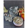 Image 3 : Vintage Cookie Cutters, Anchor Hocking Depression Glass Pitcher, Salt & Pepper Shakers and Misc