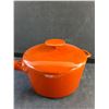 Image 2 : Vintage 8" Copco Enamel Cast Iron Sauce Pot with Lid - Teak Handle