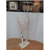 Image 1 : **(2)Backyard Tree Decorations - LIGHTS UP, WORKS - 63"&48" Tall CANNOT SHIP