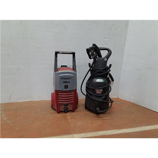 **(2) Electric Pressure Washer Black for Parts, Red Works - CANNOT SHIP