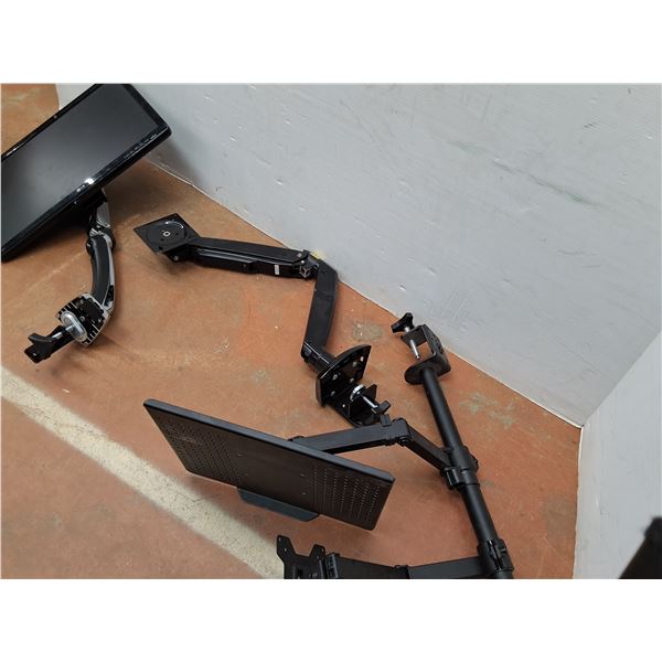 * (3) Monitor Mount Arms with (1) 2008 LG Monitor - CANNOT SHIP