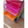 Image 3 : * Ten Drawer Rainbow Colorful Wheeled Organizer - 38"x 13" x 15" - CANNOT SHIP