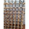 Image 4 : *Wood & Metal Wine Rack - 32" x 32" x 9" - CANNOT SHIP