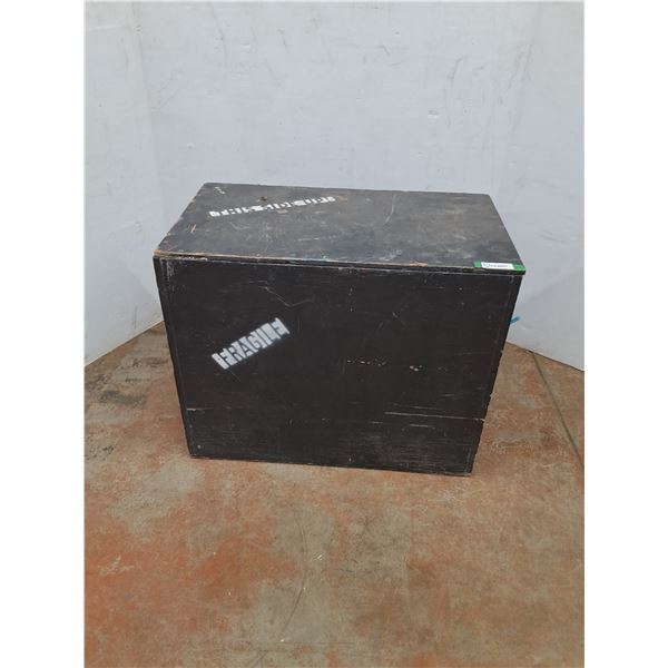 * Wooden Storage Box Container - 33" x 19" x 26" - CANNOT SHIP