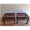 Image 1 : * (2) Modern Style End Tables - Missing Glass Top -  - 28" x 22.25" x 22" - CANNOT SHIP