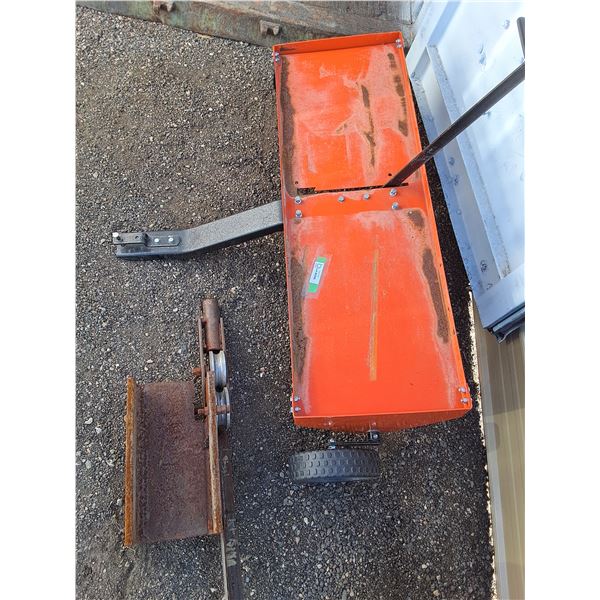 ** Agri-Fab Lawn Aerator w/Custom Come Along Adapter - 57" Long x 38" (Tow Hook) x 16" Deep - CANNOT