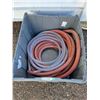 Image 2 : **(2) Hoses in Bucket: Approx 12ft of Red 1" Hose & Approx 4ft of Clear 1/2" Hose - CANNOT SHIP
