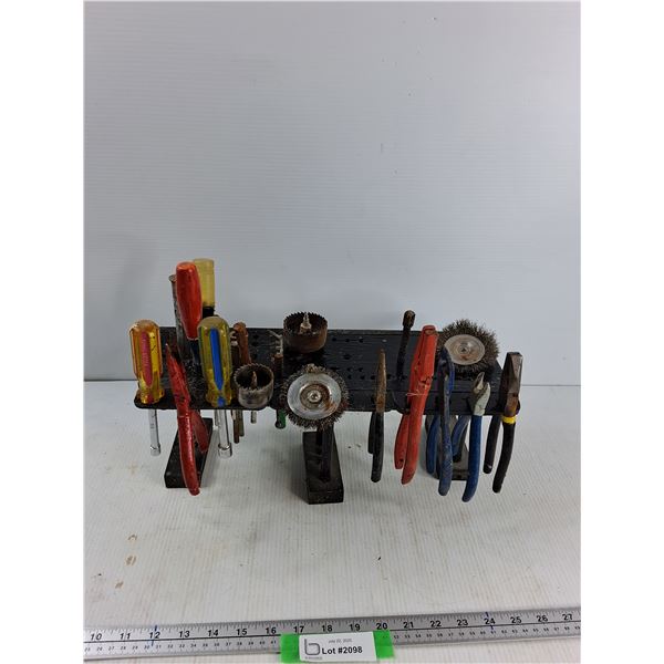 Tool Organizer,  Pliers, Chisel, Misc - As Is -  PICK UP