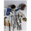 Image 3 : Assorted - (2) Wire Strippers, Drill Bits, (2) Staplers, Misc - As Is