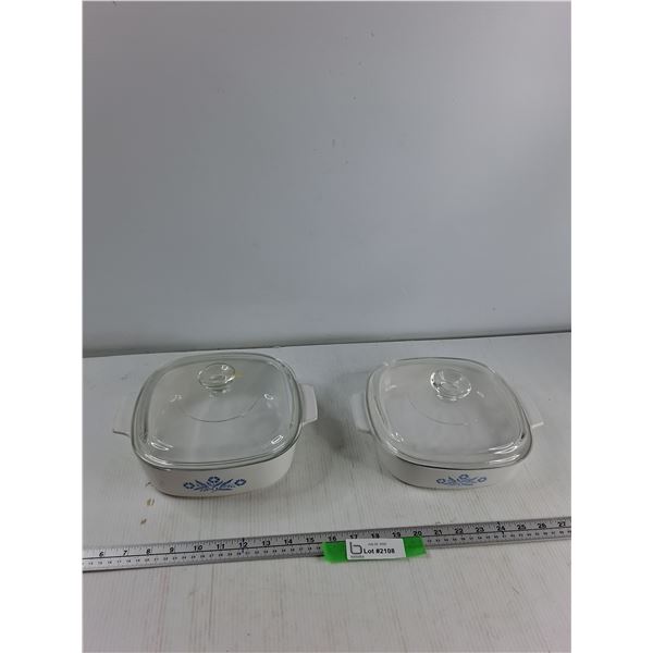 (2) Corning Ware Casserole Dishes