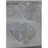 Image 6 : (2) Crystal Bowls, (2) Crystal Dishes, Crystal Ring Holder