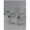 Image 2 : Crystal Glass, Crystal Salt & Pepper Shaker, Crystal dish, Misc