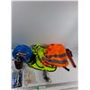 Image 1 : (2) Hi-Vis Vests, Protective Hat, Oil Can, Misc