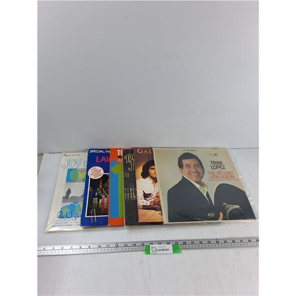 (6) Records - Lawrence Welk, Tom Johnston, Trini Lopez, Misc