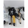 Image 4 : (2) Soap Pumps, (3) Curling Irons, (2) Hairdryer Attachments, Hairbrush - As Is