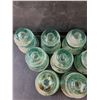 Image 2 : Green Insulators (12)- 4" x 3.5"- Chipped