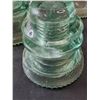 Image 6 : Green Insulators (12)- 4" x 3.5"- Chipped