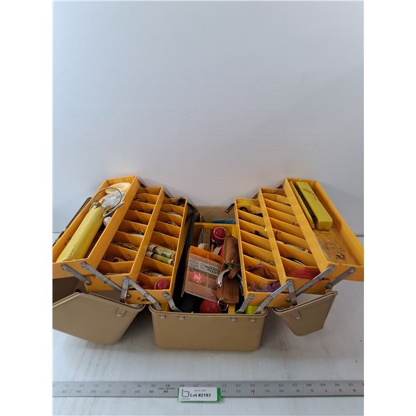 Fishing Tackle & Fenwick Tackle Box- 17" x 11" x 9"