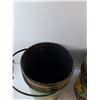 Image 2 : (2) Black 20 Litre Bucket- 15" x 12"- Has Painted Designs On Them  -  PICK UP