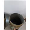 Image 3 : (2) Black 20 Litre Bucket- 15" x 12"- Has Painted Designs On Them  -  PICK UP