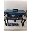 Image 3 : Mastercraft Tool Box, Titan Model 005 Skate Sharpening Stand, Sharpening Oil, Sharpening Stone
