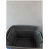 Image 2 : (2)Rubbermaid Plastic Storage Bins - 20x14x13" & 23x17x6" - PICK UP ONLY