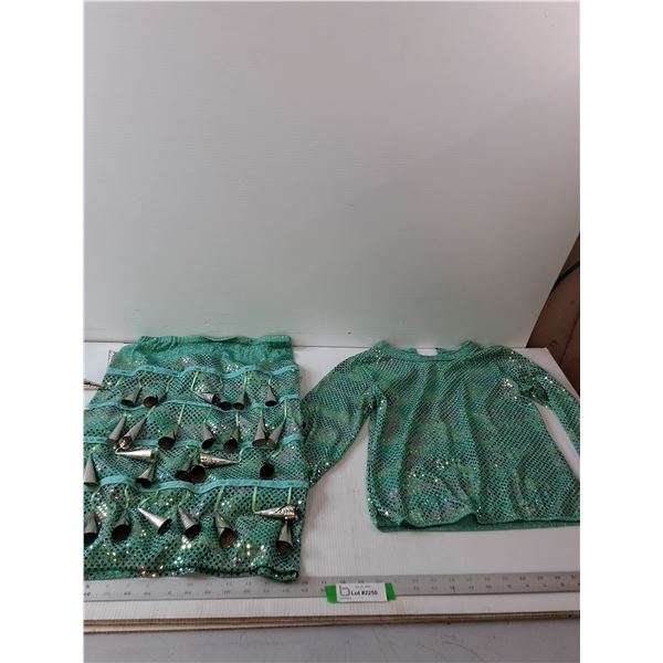Teal Jingle Dress - Size Child's Medium Approx
