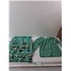 Image 1 : Teal Jingle Dress - Size Child's Medium Approx
