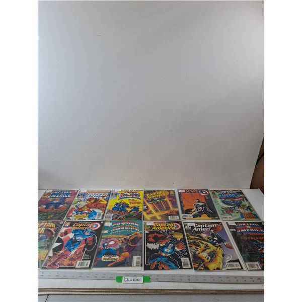 (12) Variety Of Captain America Comics