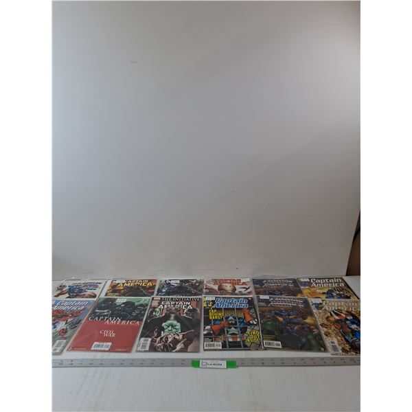 (12) Variety Of Captain America Comics