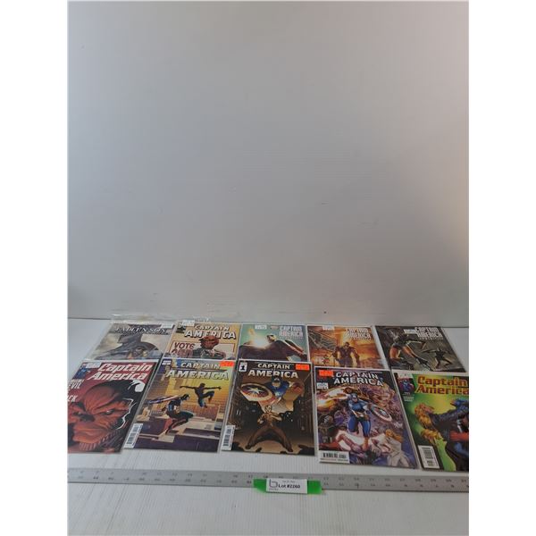 (10) Variety Captain America Comics
