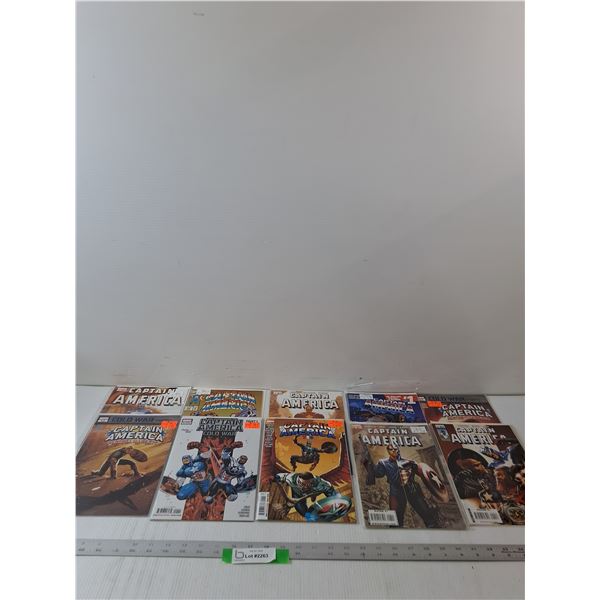(10) Variety Captain America Comics