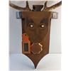 Image 2 : Wall Hanging Moose Head Decor with Real Antlers 35" x 18" x 8"  -  PICK UP ONLY