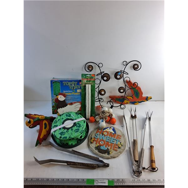 Upside Down Tomato Planter, BBQ Utensils, Wall Decor, Bird Decorations, Torch Wick Replacement, Misc